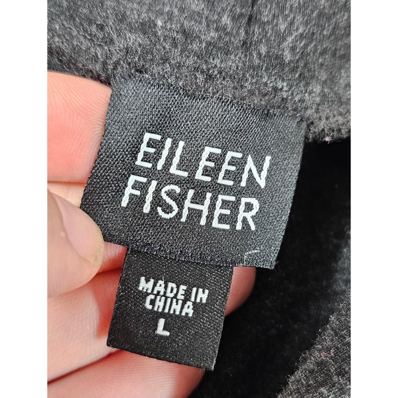 Eileen fisher viscose stretch zip up grey jacket w/ pockets size Large casual ^ - Picture 5 of 7